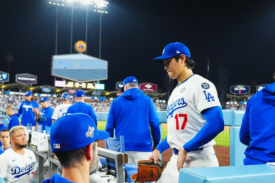 Bジェイズ戦に先発したドジャース・大谷翔平【写真：荒川祐史】