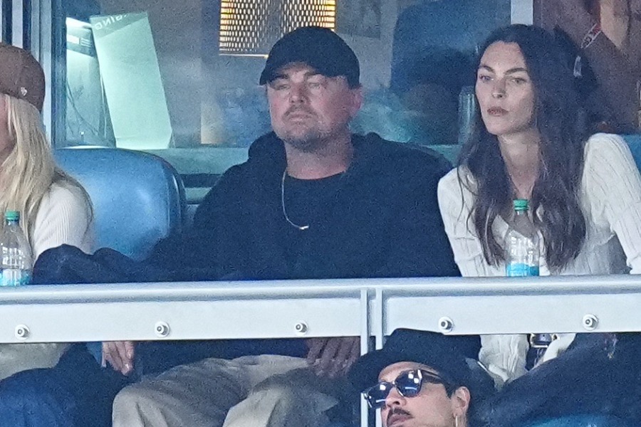 ドジャース戦に訪れた俳優のレオナルド・ディカプリオさん【写真:荒川祐史】