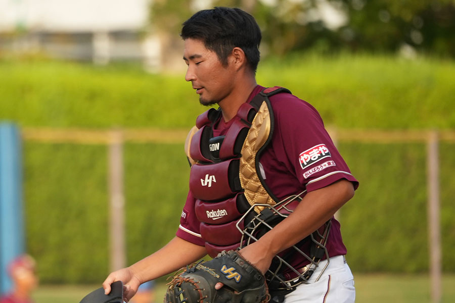 楽天・江川侑斗【写真:町田利衣】
