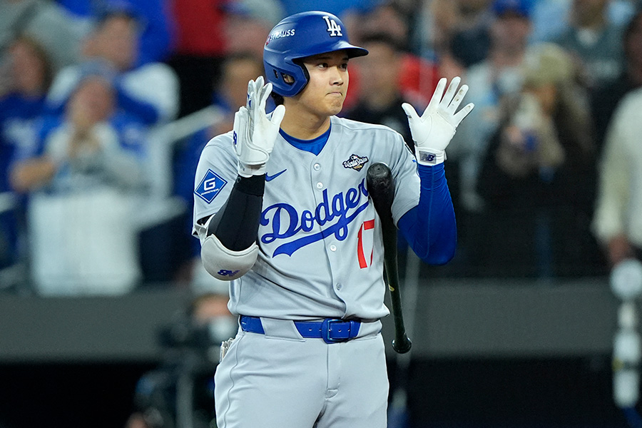 ブルージェイズ戦に出場したドジャース・大谷翔平【写真：ロイター】