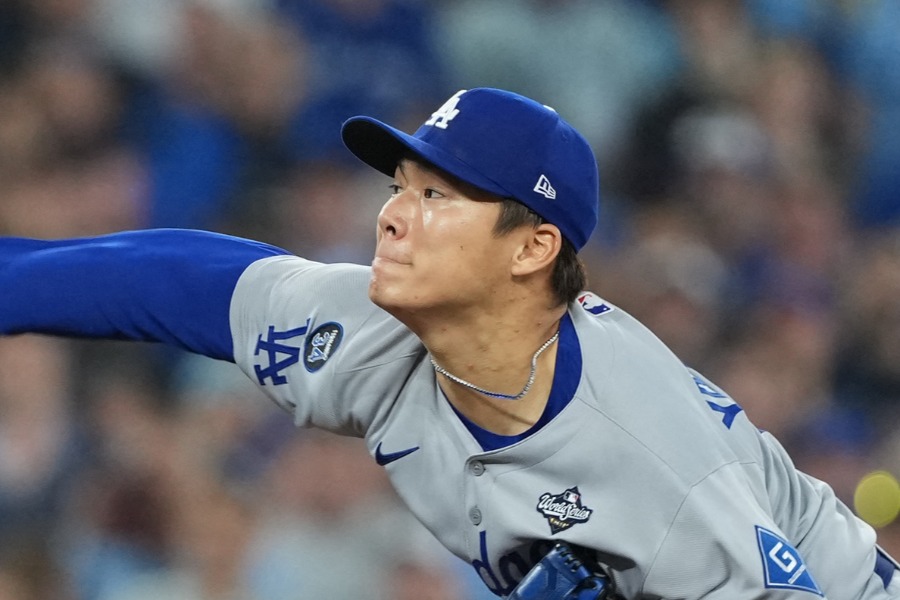 Bジェイス戦で好投したドジャース・山本由伸【写真:ロイター】