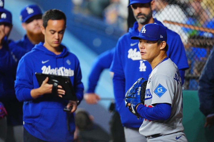 先発したドジャース・山本由伸【写真:荒川祐史】