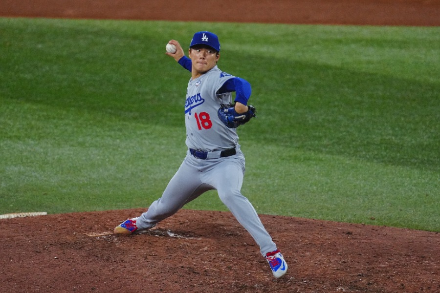 登板したドジャース・山本由伸【写真:荒川祐史】