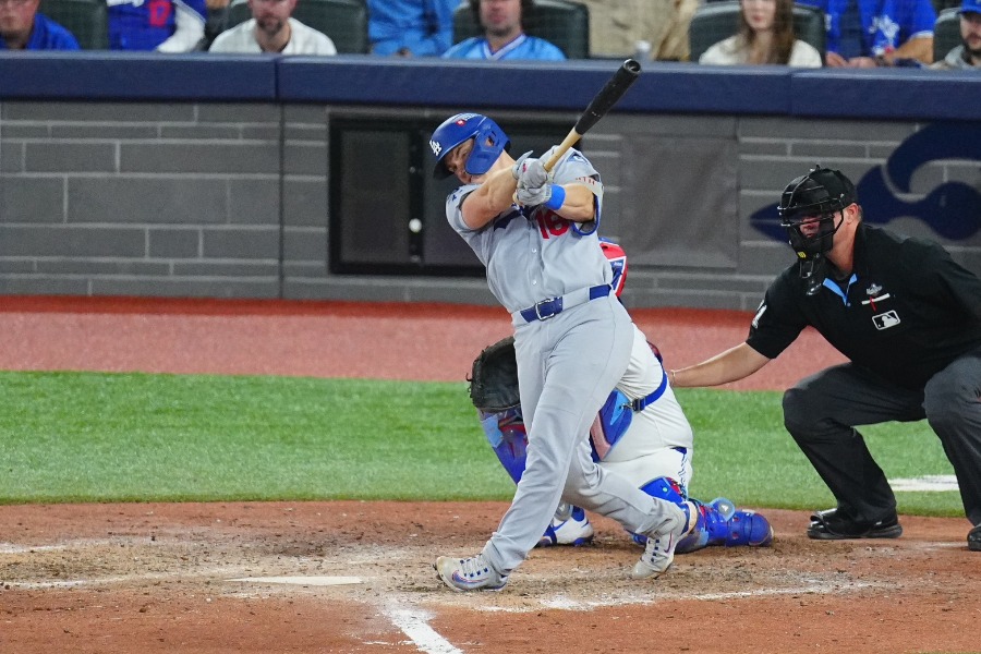 11回、勝ち越しソロを放ったドジャースのウィル・スミス【【写真:荒川祐史】