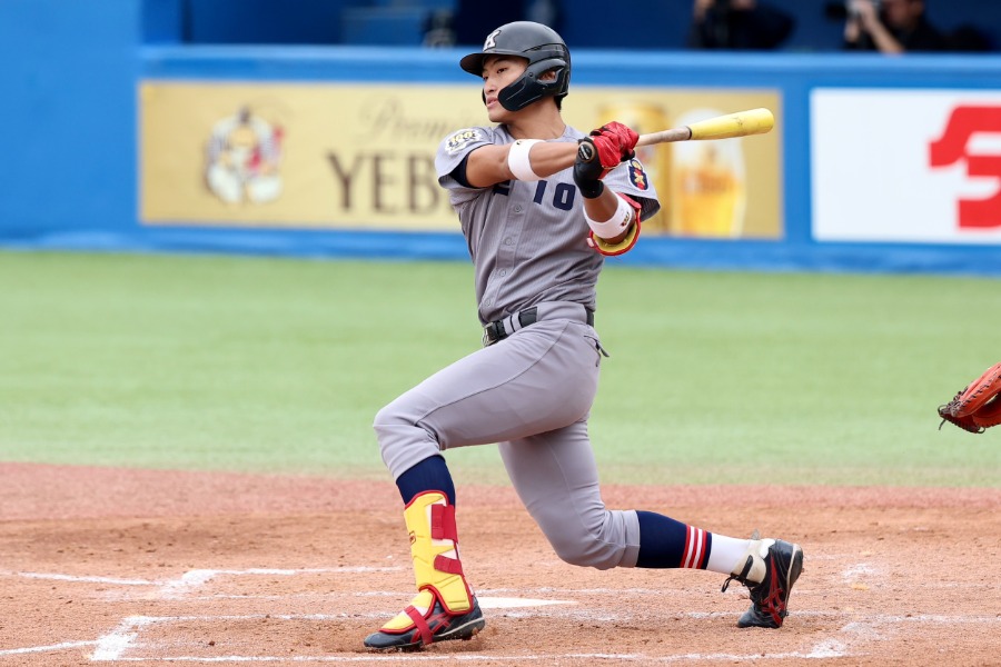 早大戦に出場した慶大・常松広太郎【写真:加治屋友輝】