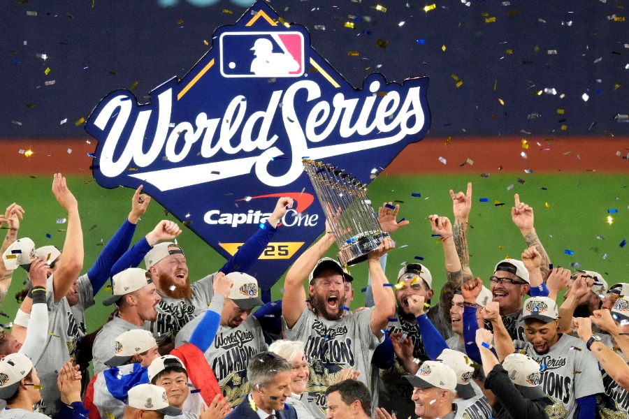 ドジャースが球団初のワールドシリーズ連覇を飾った【写真:ロイター】