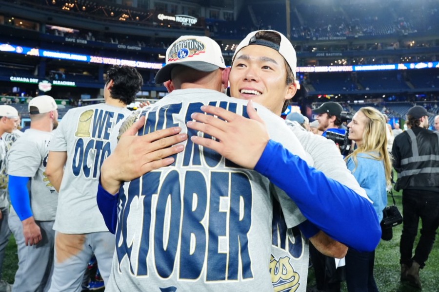ワールドシリーズMVPに輝いたドジャース・山本由伸【写真：荒川祐史】