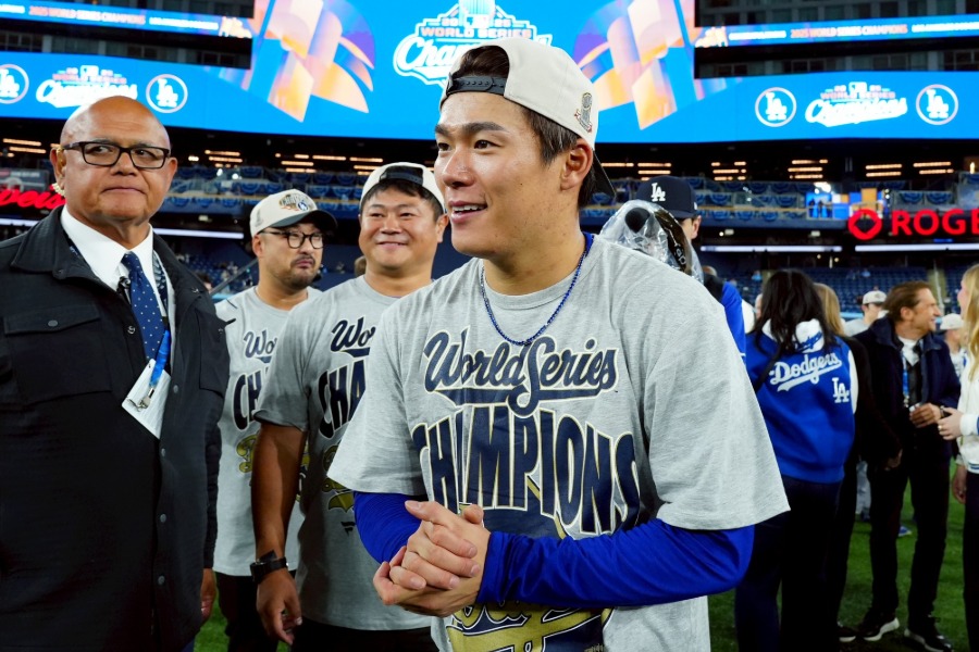 ワールドシリーズMVPに輝いたドジャース・山本由伸【写真:荒川祐史】
