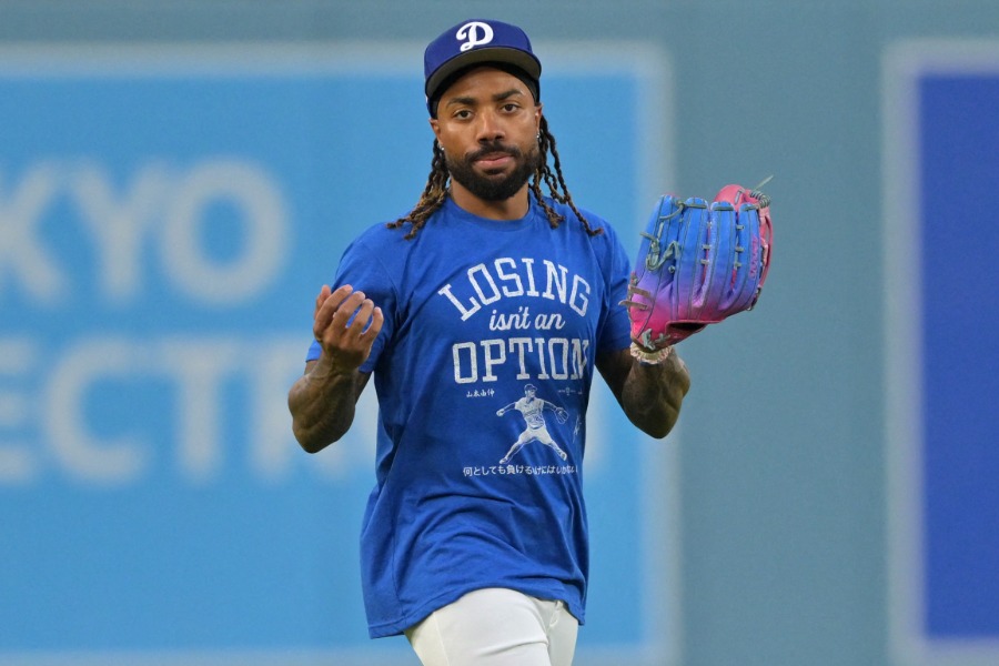 ドジャースから退団となったジャスティン・ディーン【写真：ロイター】