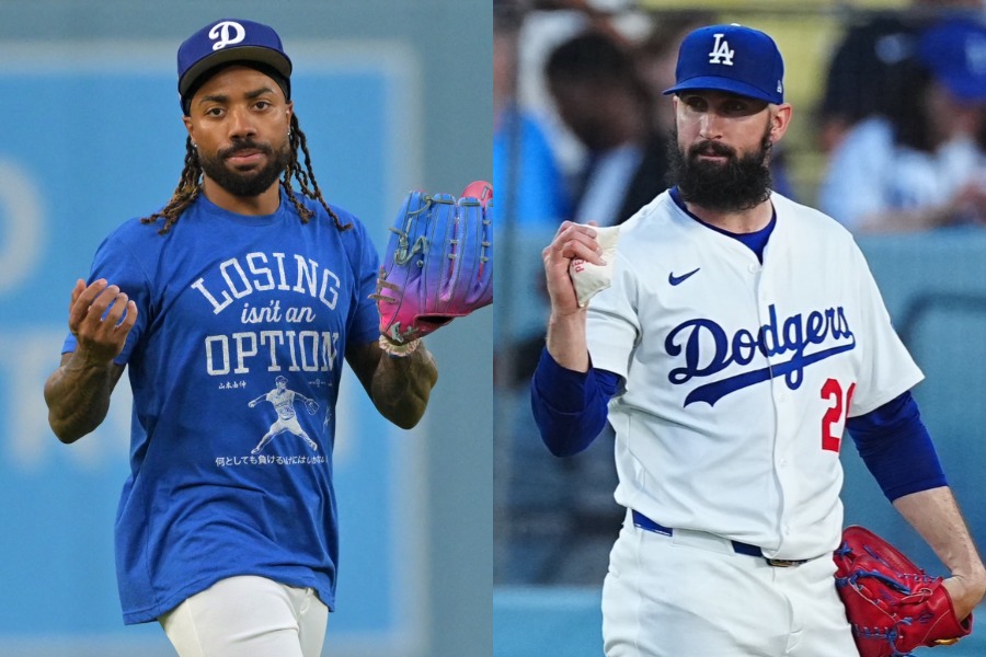 ジャスティン・ディーン(左)とトニー・ゴンソリン【写真:ロイター、荒川祐史】