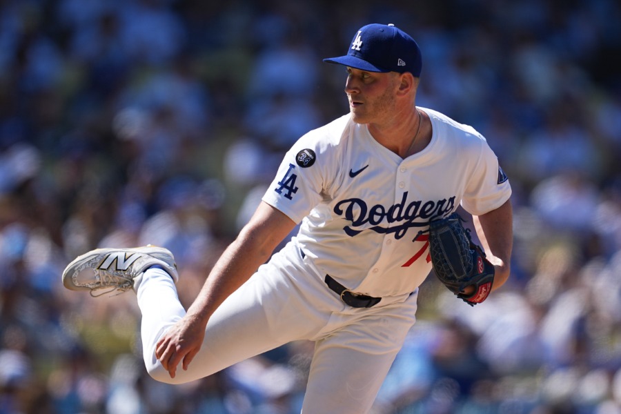 ドジャースのベン・カスパリアス【写真:イワモトアキト】