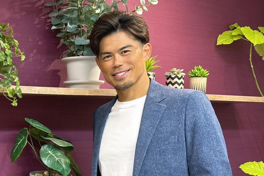 インタビューに応じた今江敏晃氏【写真:町田利衣】