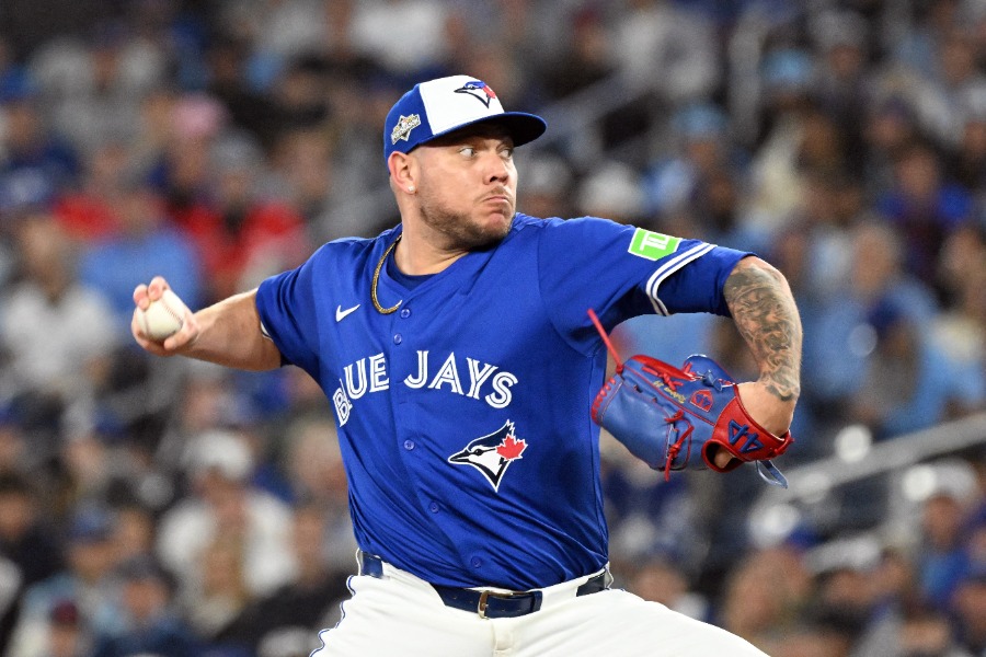 ブルージェイズのジャリエル・ロドリゲス【写真：ロイター】