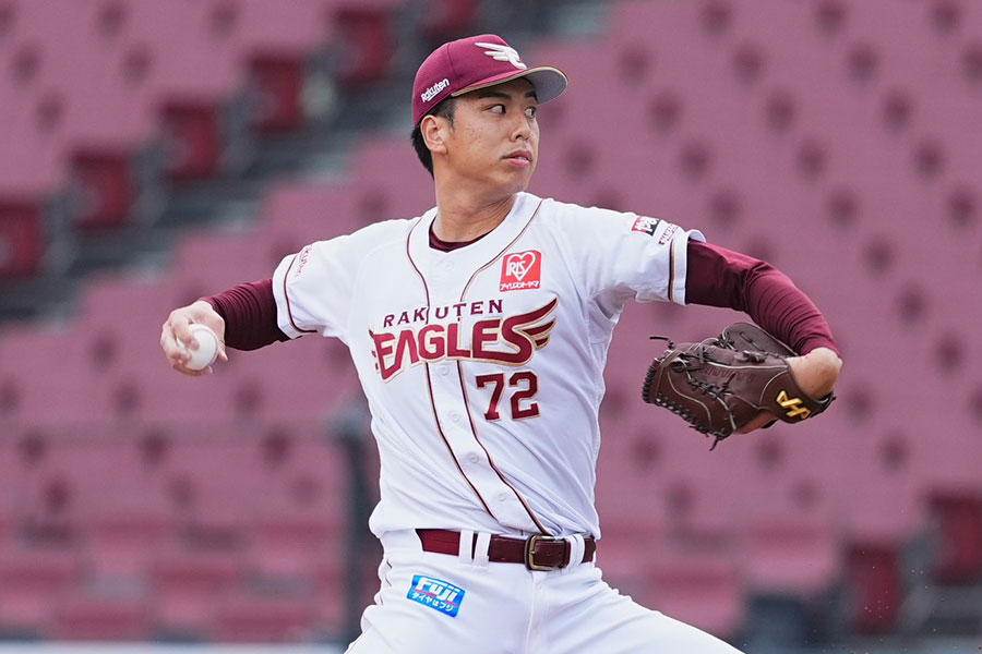 トライアウトに参加した元楽天・宮森智志【写真：小林靖】