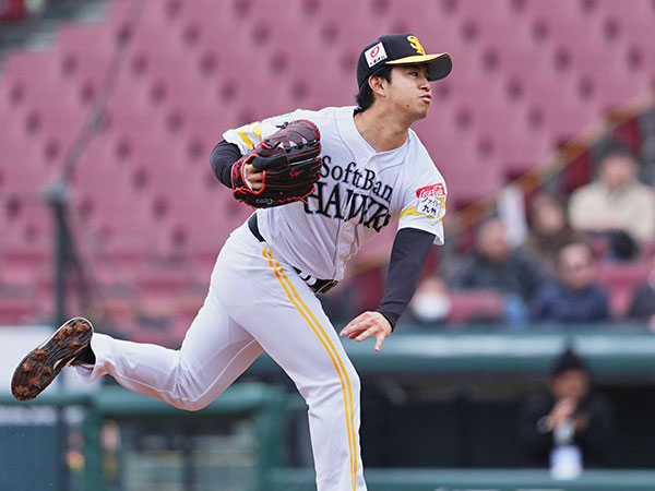 トライアウトに参加した元ソフトバンク・大城真乃【写真:小林靖】