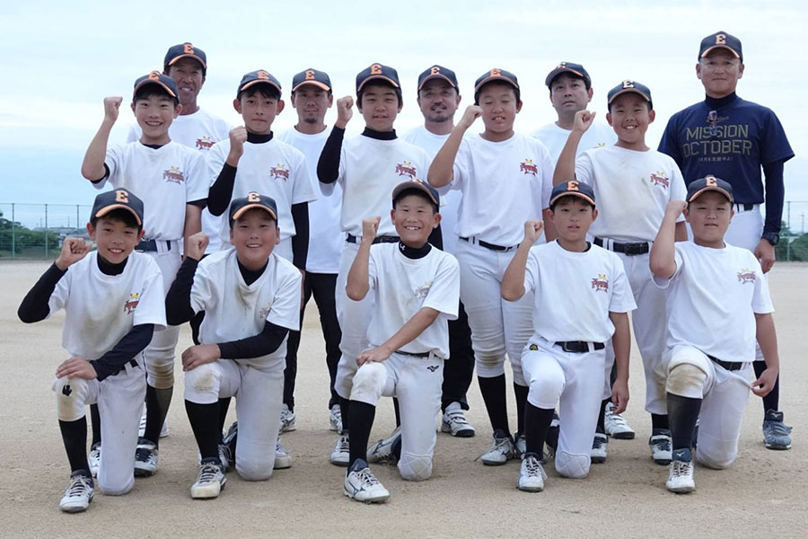 創設47年目を迎えた枝吉ボーイズナイン【写真：橋本健吾】
