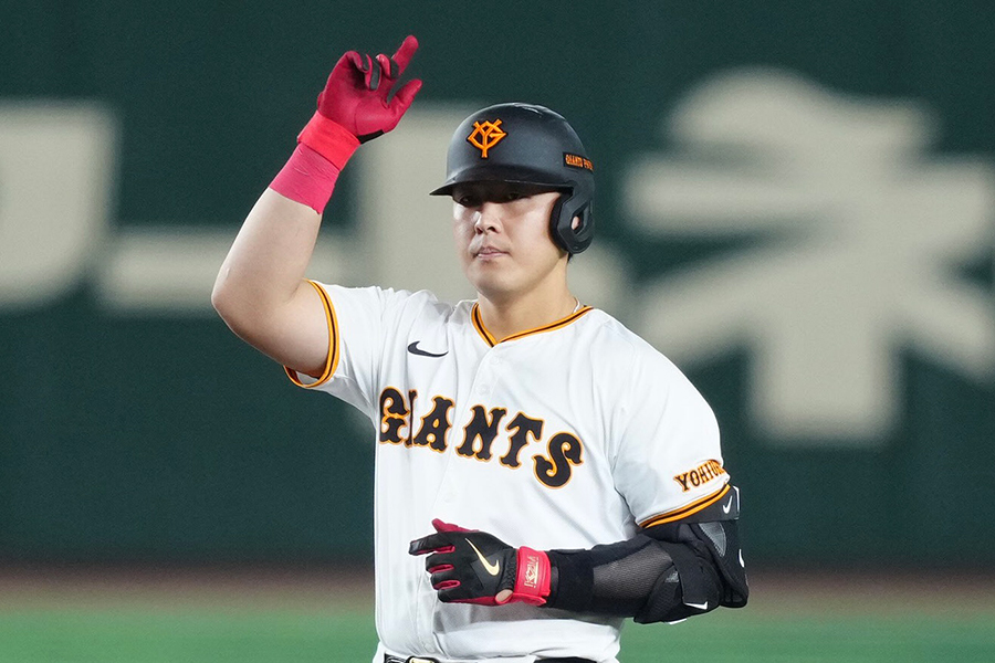 ポスティングシステムでのMLB移籍を目指す巨人・岡本和真【写真:矢口亨】