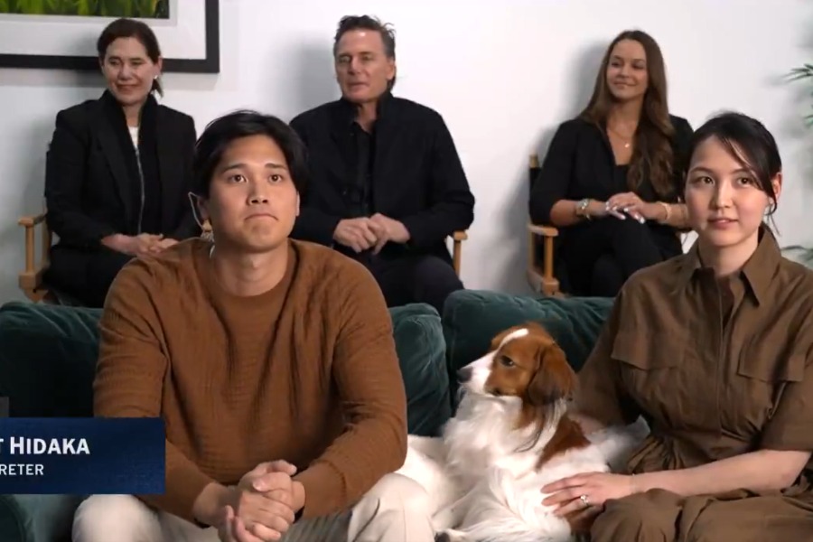 MVP受賞を家族と祝うドジャース・大谷翔平【写真提供：ドジャース】