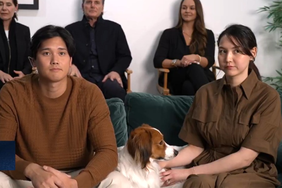 MVP受賞を家族で祝ったドジャース・大谷翔平【写真：MLB NetworkのXより】