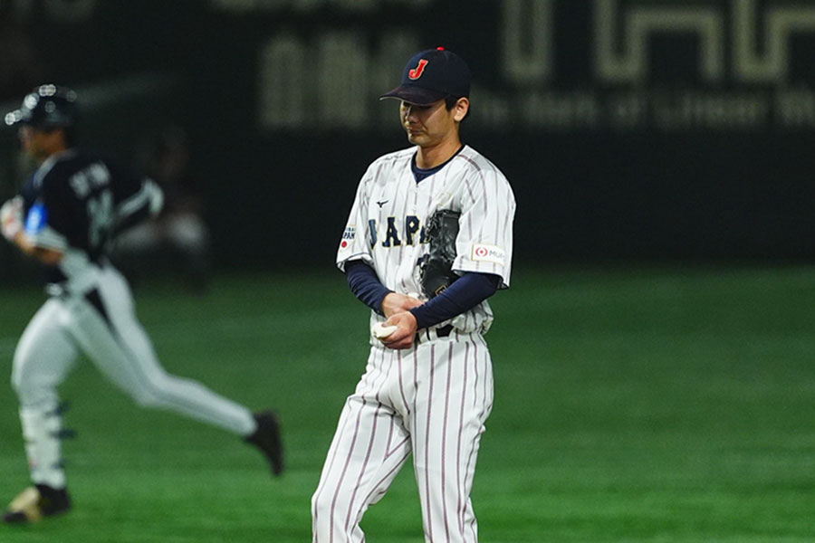 韓国戦で2本の本塁打を浴びた広島・森浦大輔【写真：小林靖】