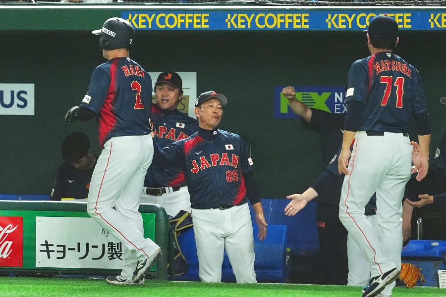 韓国と引き分けで終了した侍ジャパンナイン【写真：小林靖】