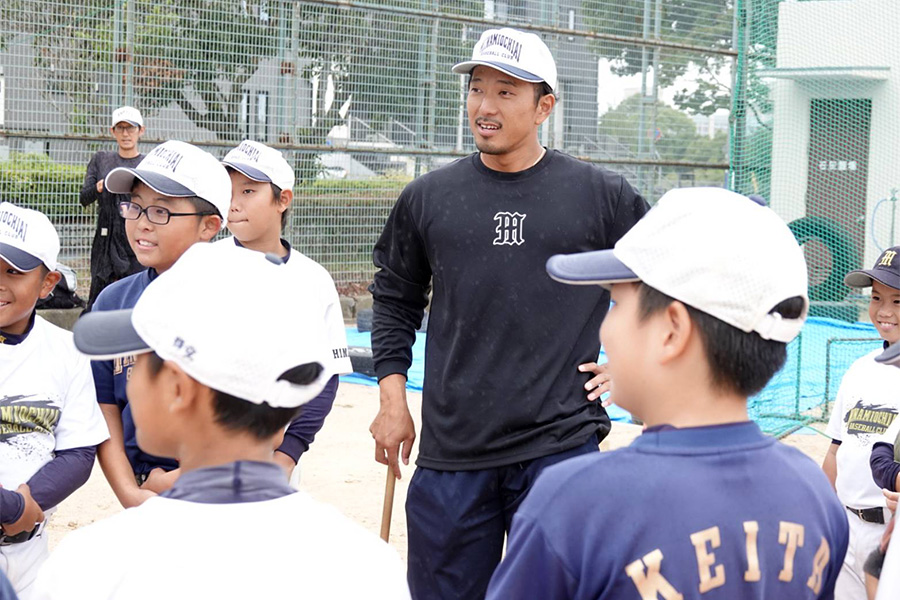 兵庫の学童野球チーム「南落合ベースボールクラブ」【写真：橋本健吾】