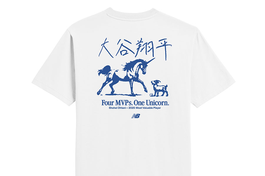 ニューバランスが発表した大谷翔平のTシャツ【画像提供：ニューバランス】