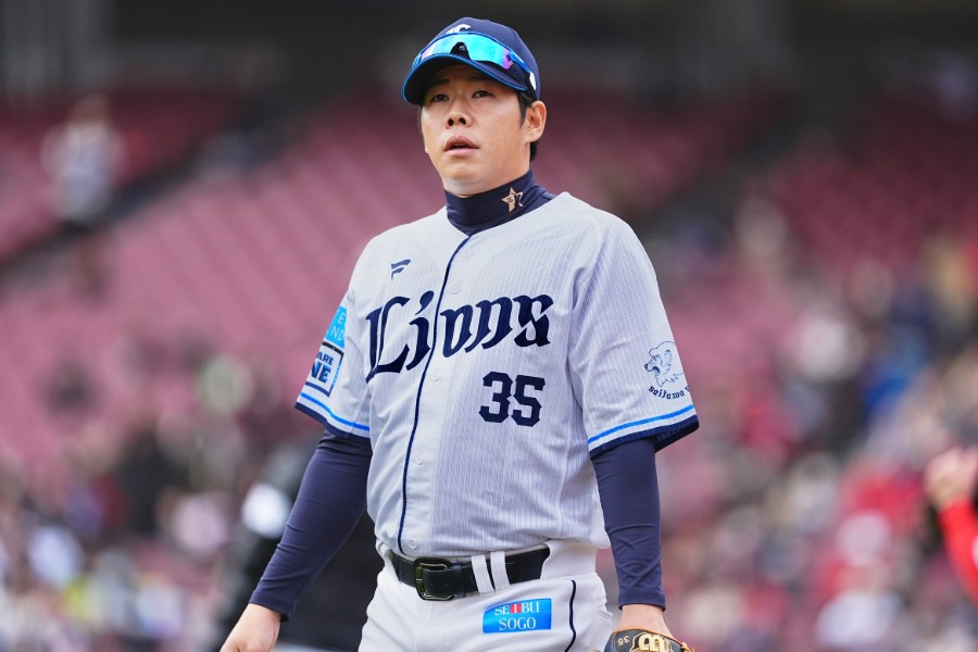 トライアウトに参加した西武・松原聖弥【写真:小林靖】