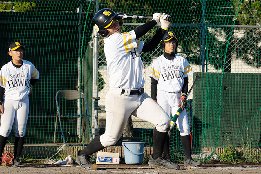 ホークスジュニア・信樂隼大朗【写真：磯田健太郎】