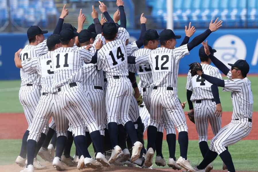 明治神宮大会を制した九州国際大付【写真:加治屋友輝】