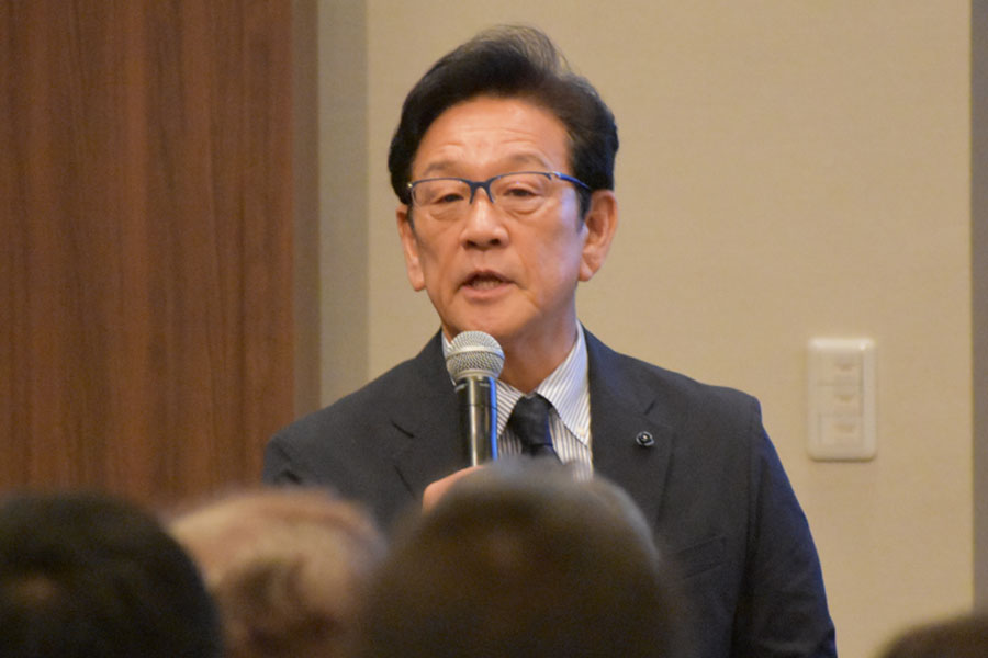 「全日本野球サミット」に登壇した栗山英樹氏【写真:高橋幸司】