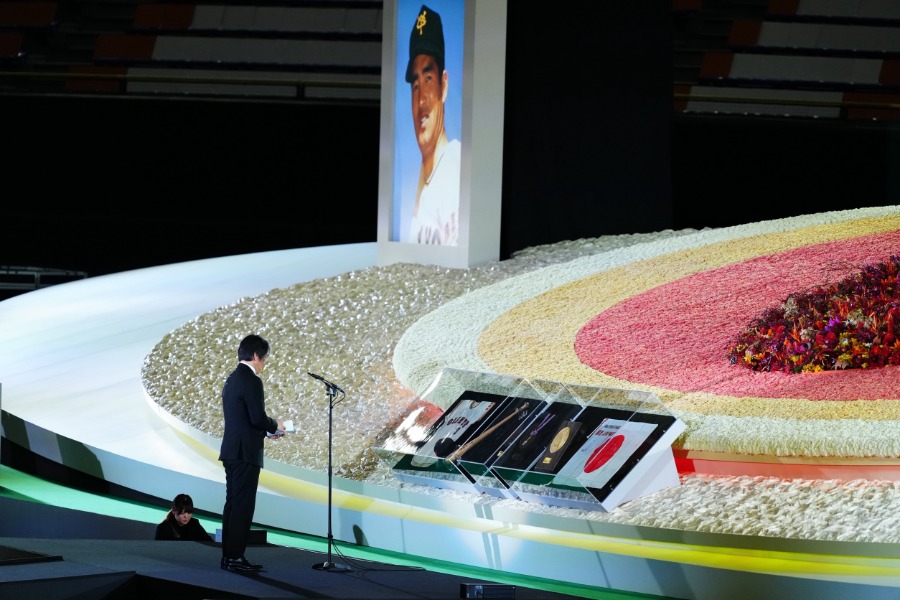 「ミスタージャイアンツ 長嶋茂雄 お別れの会」に出席した松井秀喜氏【写真：小林靖】