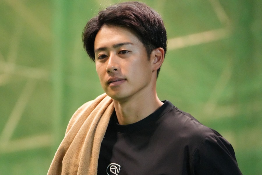 ソフトバンク時代の板東湧梧【写真：冨田成美】