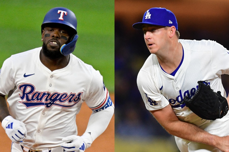 ノンテンダーFAとなったアドリス・ガルシア(左)とエバン・フィリップス【写真:ロイター】