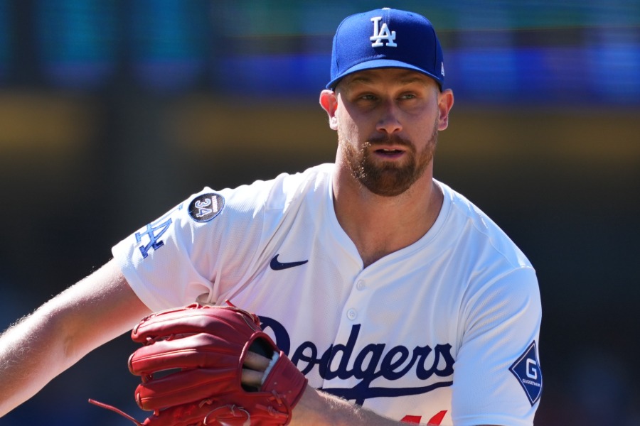 ドジャースのブロック・スチュワート【写真:イワモトアキト】