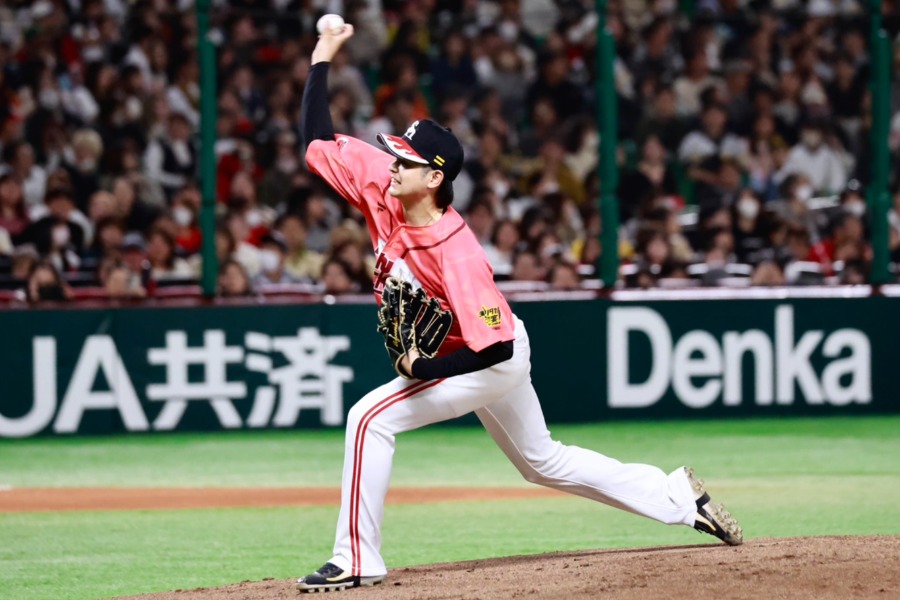 ファンフェスタで登板したソフトバンク・川瀬晃【写真：小池義弘】