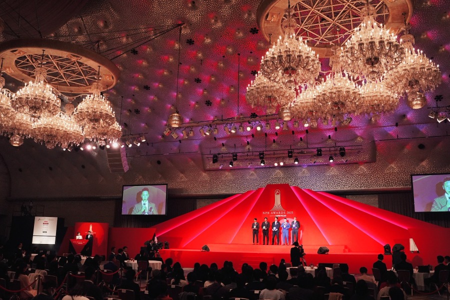 NPBアワードが行われている会場の様子【写真:小林靖】