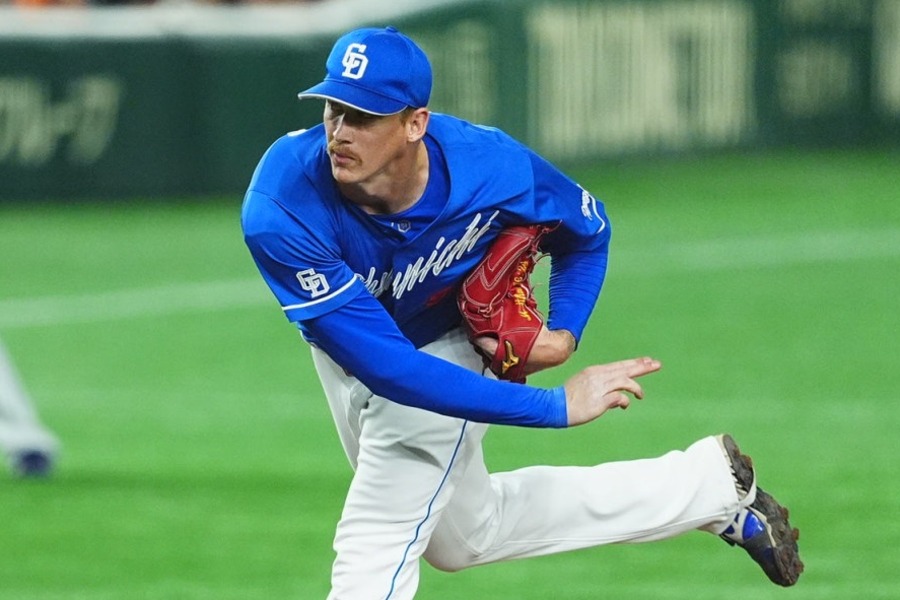 中日のナッシュ・ウォルターズ【写真：小林靖】