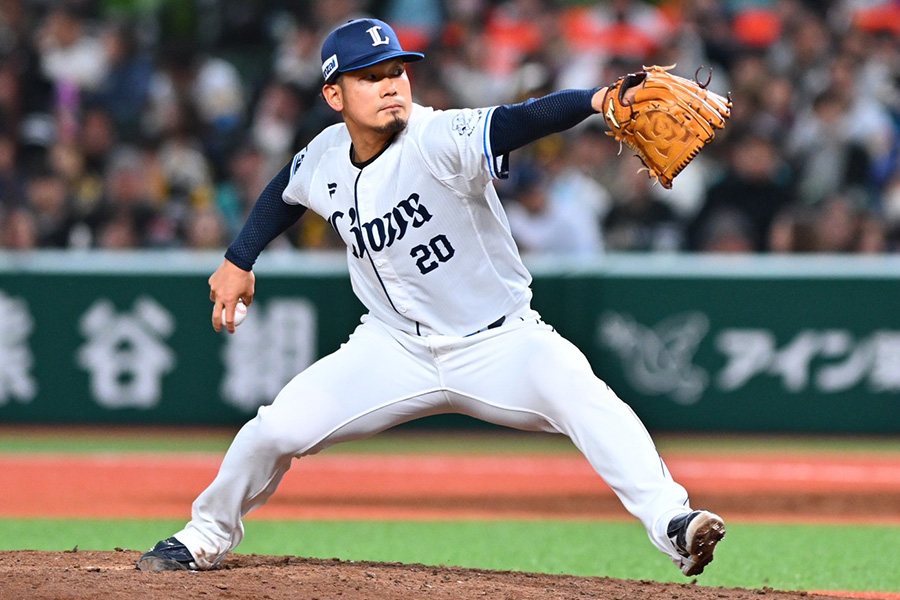 西武時代の田村伊知郎【写真：古川剛伊】