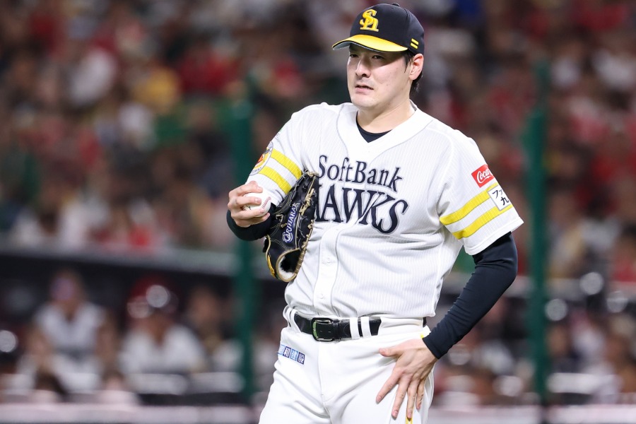 ソフトバンクから自由契約となった有原航平【写真：加治屋友輝】