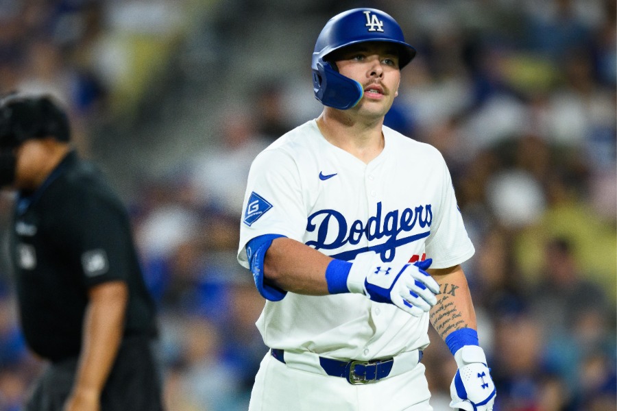 ドジャースのダルトン・ラッシング【写真：ロイター】