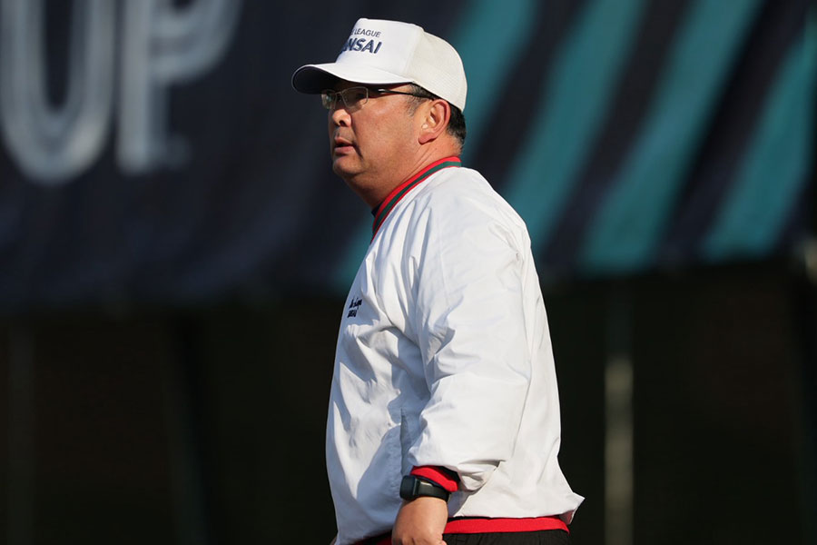 兵庫リトル・上月澄人監督【写真：牛島寿人】