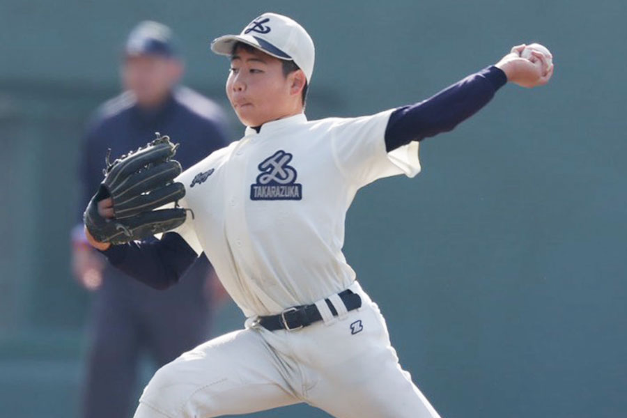 兵庫リトル・宮城龍輝【写真：牛島寿人】