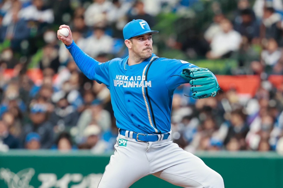 今季、日本ハムでプレーしたドリュー・バーヘイゲン【写真:小池義弘】