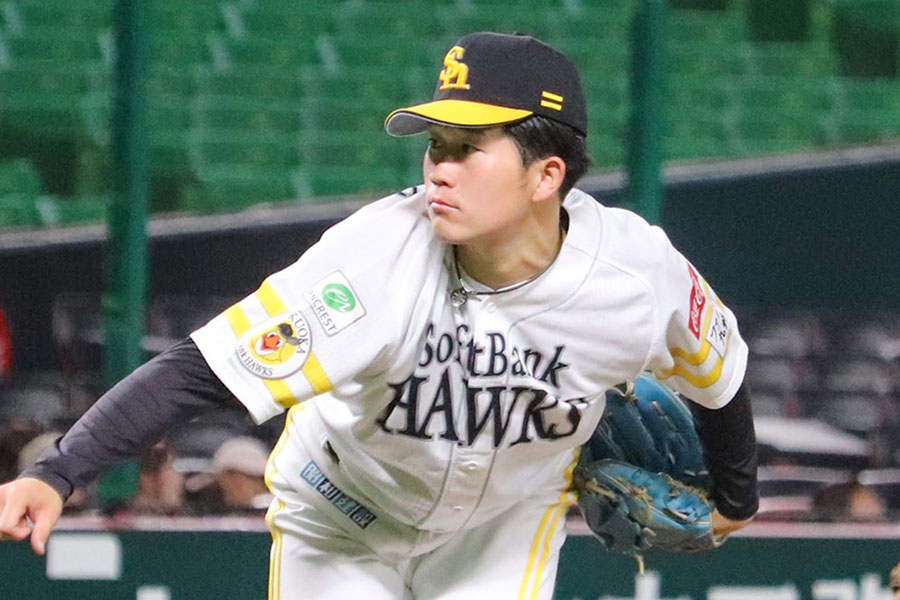 ソフトバンク・安徳駿【写真：飯田航平】