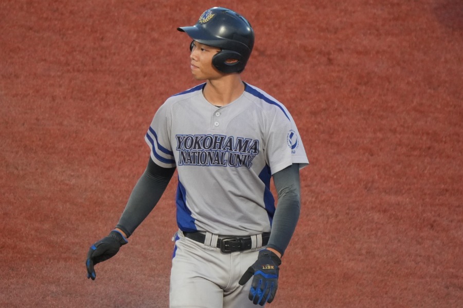 横浜国立大時代の藤澤涼介【写真:町田利衣】