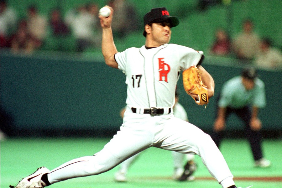 移籍先のダイエーでプレーする武田一浩氏【写真提供:産経新聞社】