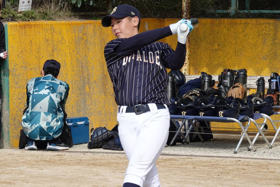 オリックスジュニアの小川咲来【写真：橋本健吾】
