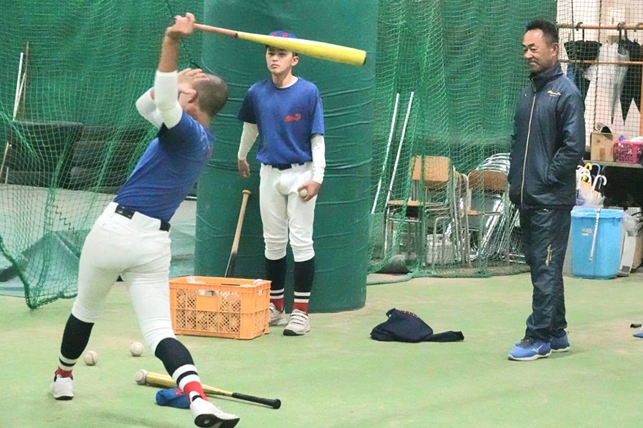 練習するAll Toyama baseball academyナイン【写真:橋本健吾】