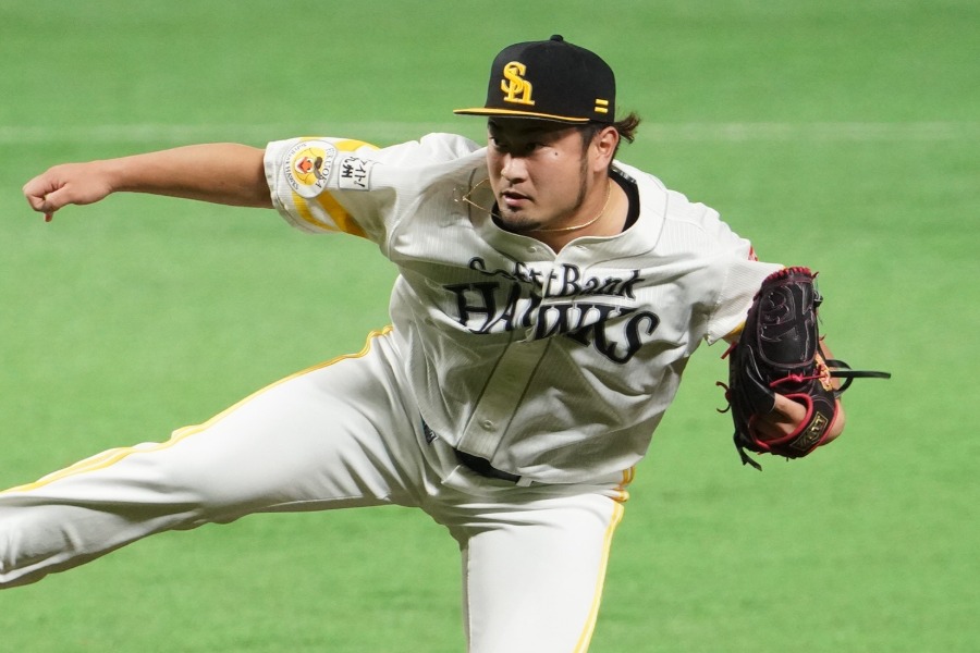 ソフトバンク時代の森唯斗【写真:荒川祐史】